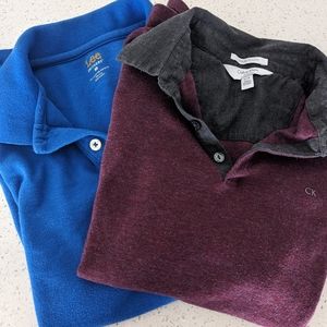 Men's M Polo Bundle (Calvin Klein and Lee)